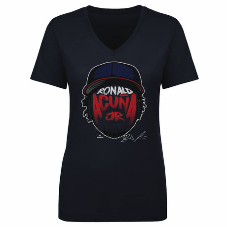 Ronald Acuna Jr. Women's V-Neck T-Shirt | 500 LEVEL