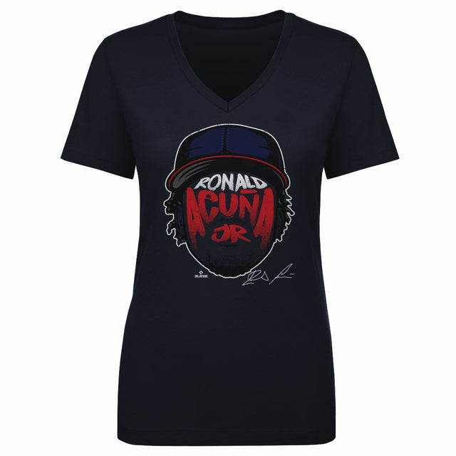Ronald Acuna Jr. Women's V-Neck T-Shirt | 500 LEVEL
