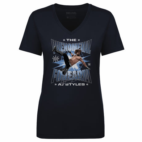 A.J. Styles Women's V-Neck T-Shirt | 500 LEVEL
