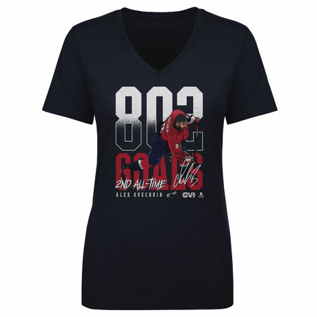 Alex Ovechkin Women's V-Neck T-Shirt | 500 LEVEL