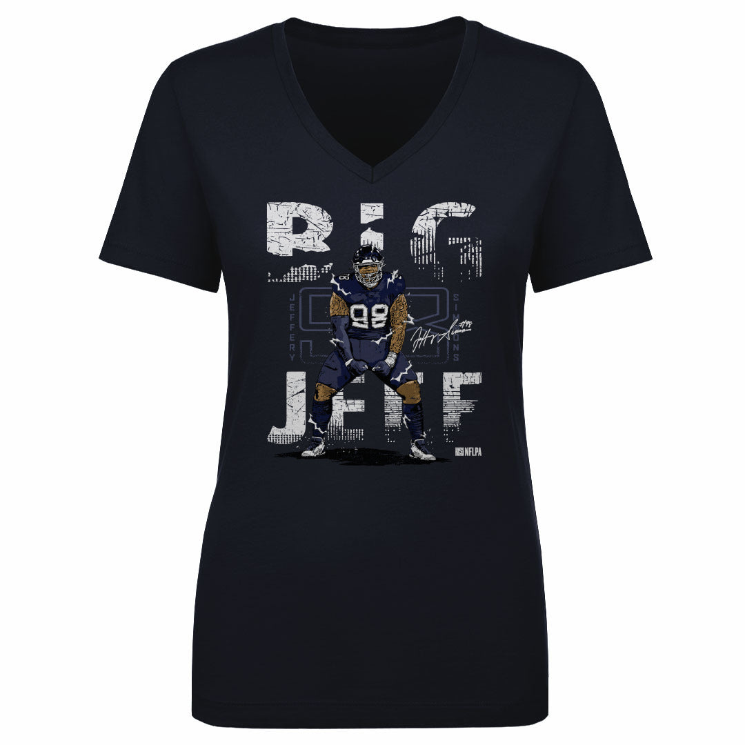 Jeffery Simmons Women's V-Neck T-Shirt | 500 LEVEL
