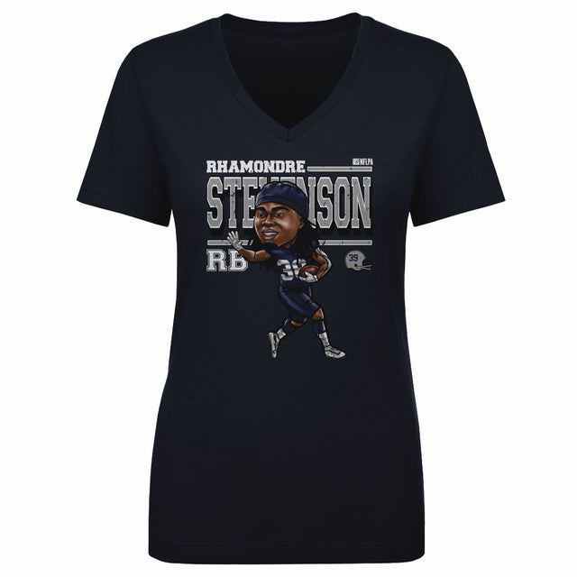 Rhamondre Stevenson Women's V-Neck T-Shirt | 500 LEVEL