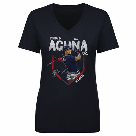 Ronald Acuna Jr. Women's V-Neck T-Shirt | 500 LEVEL