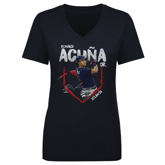 Ronald Acuna Jr. Women's V-Neck T-Shirt | 500 LEVEL