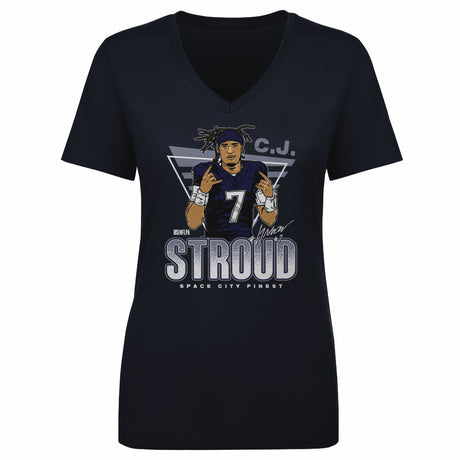 C.J. Stroud Women's V-Neck T-Shirt | 500 LEVEL