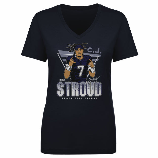 C.J. Stroud Women's V-Neck T-Shirt | 500 LEVEL