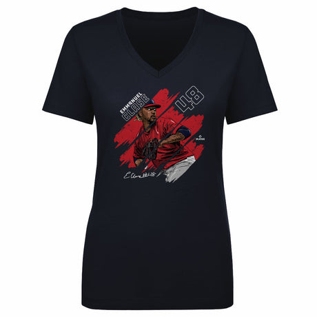 Emmanuel Clase Women's V-Neck T-Shirt | 500 LEVEL