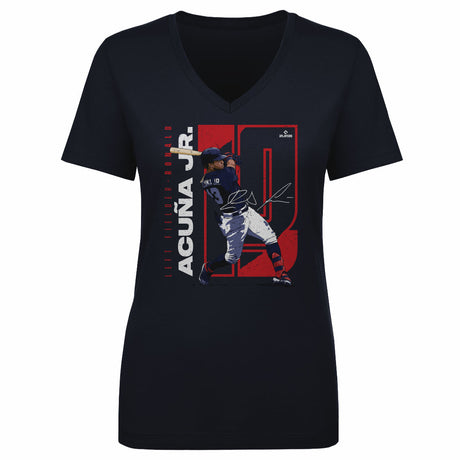 Ronald Acuna Jr. Women's V-Neck T-Shirt | 500 LEVEL