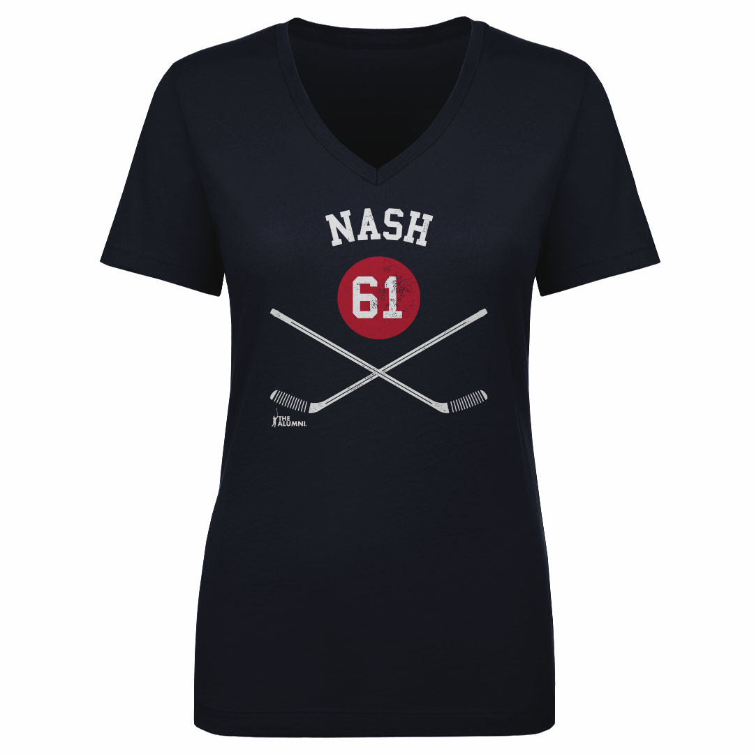 Rick Nash Women's V-Neck T-Shirt | 500 LEVEL