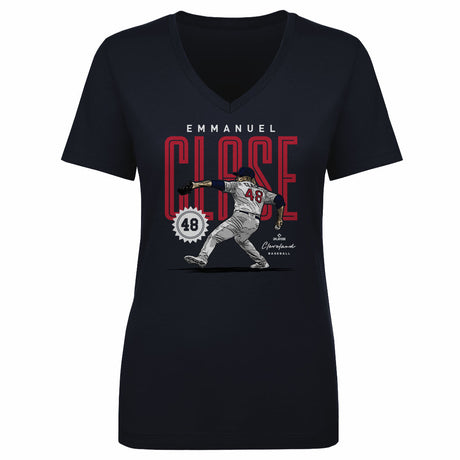 Emmanuel Clase Women's V-Neck T-Shirt | 500 LEVEL