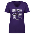 Justin Jefferson Women's V-Neck T-Shirt | 500 LEVEL