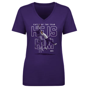 Justin Jefferson Women's V-Neck T-Shirt | 500 LEVEL