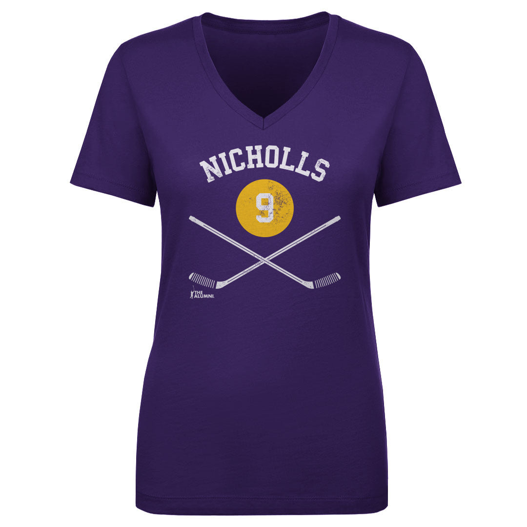 Bernie Nicholls Women&#39;s V-Neck T-Shirt | 500 LEVEL