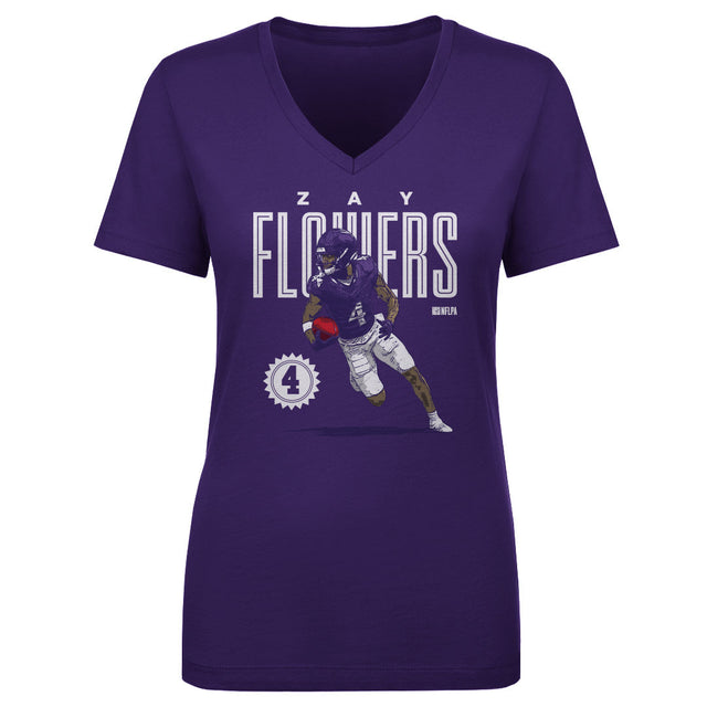 Zay Flowers Women's V-Neck T-Shirt | 500 LEVEL