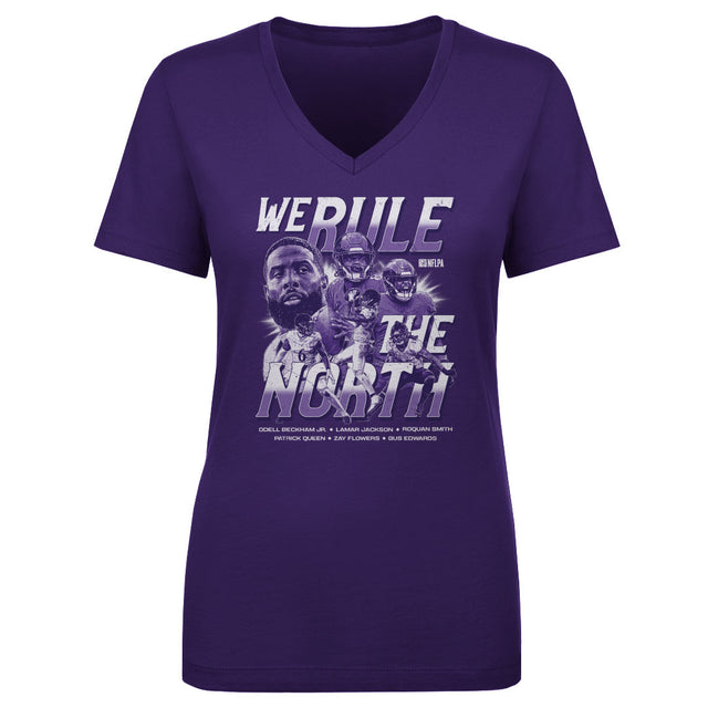 Lamar Jackson Women's V-Neck T-Shirt | 500 LEVEL