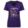 Lamar Jackson Women's V-Neck T-Shirt | 500 LEVEL