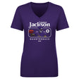 Lamar Jackson Women's V-Neck T-Shirt | 500 LEVEL