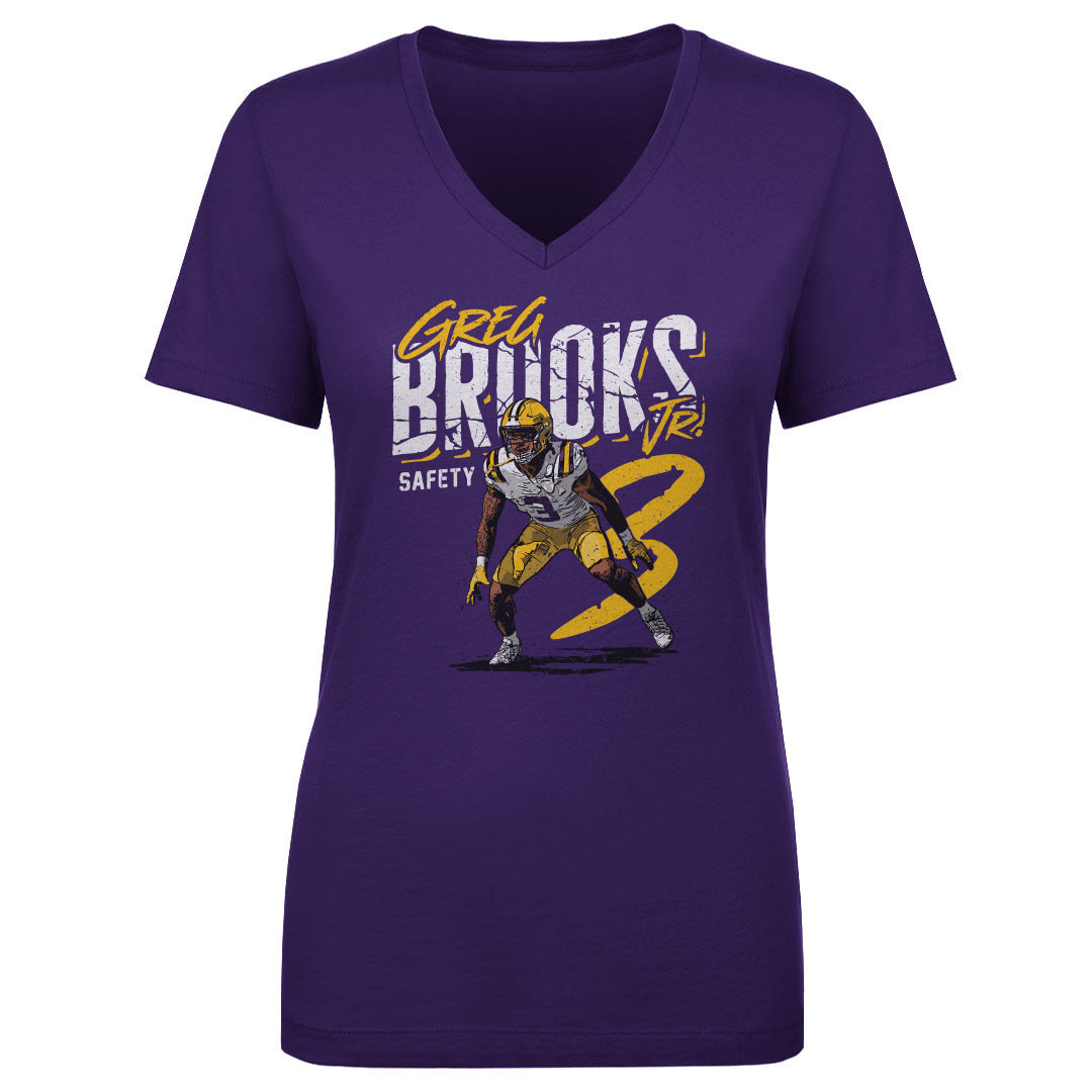 Greg Brooks Jr. Women's V-Neck T-Shirt | 500 LEVEL