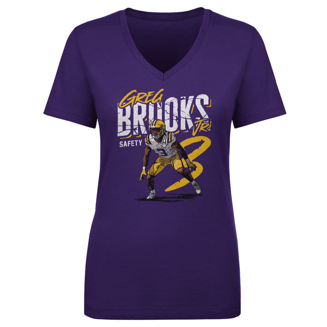 Greg Brooks Jr. Women's V-Neck T-Shirt | 500 LEVEL