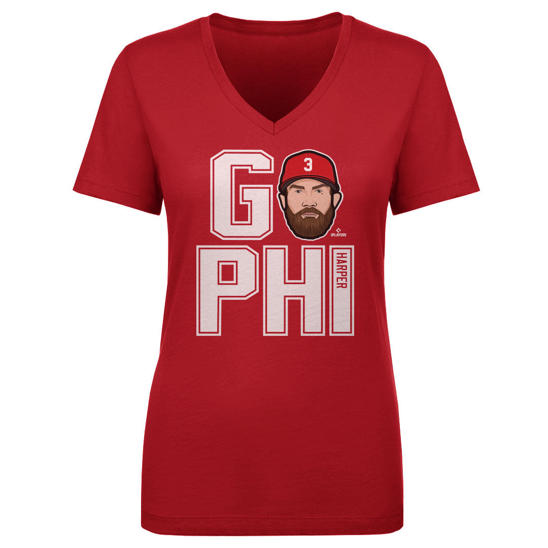 Bryce Harper Women's V-Neck T-Shirt | 500 LEVEL