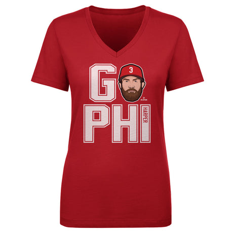 Bryce Harper Women's V-Neck T-Shirt | 500 LEVEL