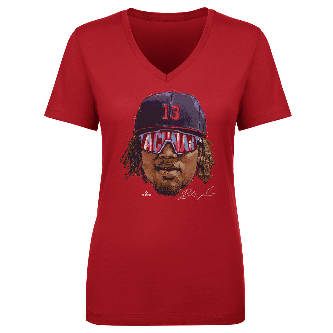 Ronald Acuna Jr. Women's V-Neck T-Shirt | 500 LEVEL