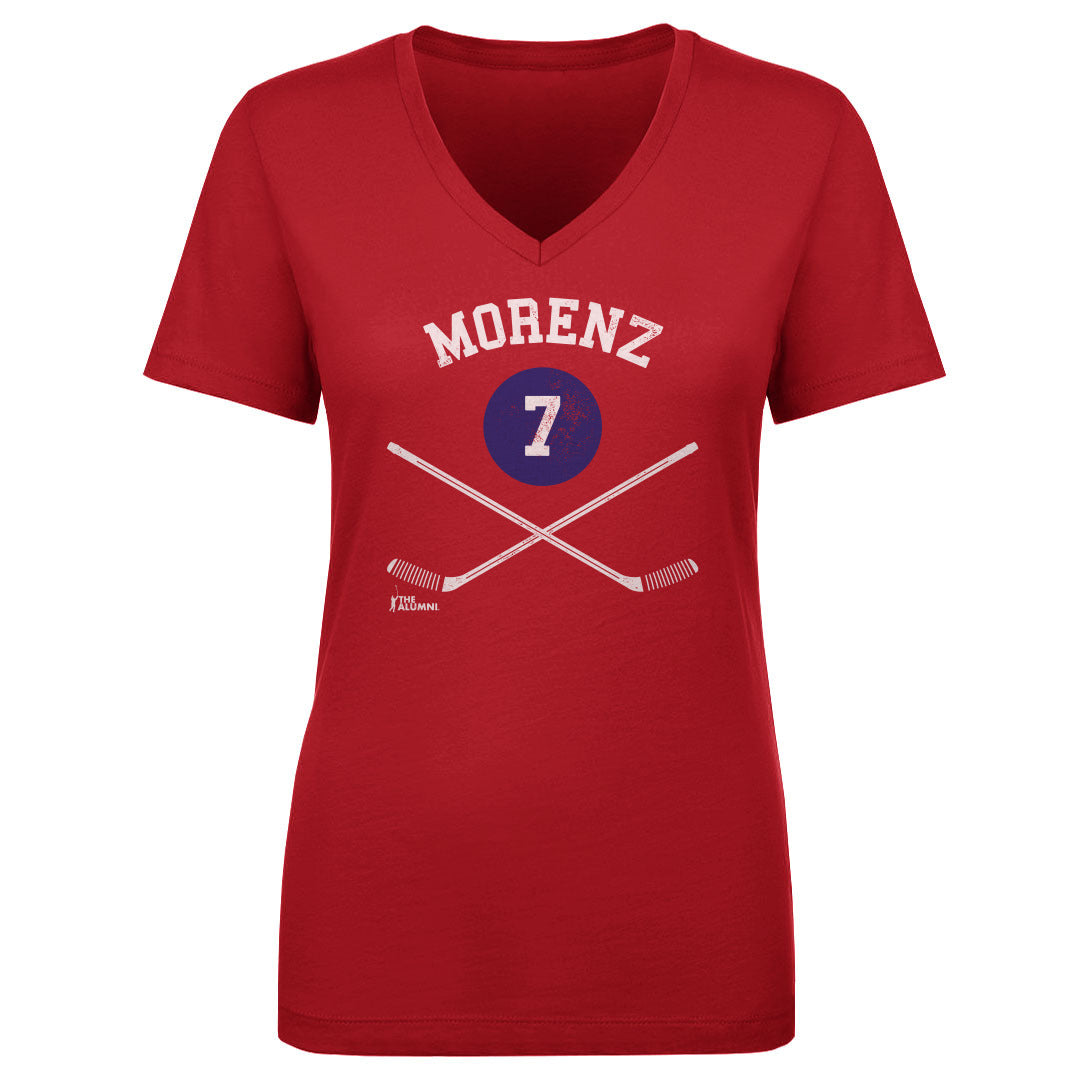 Howie Morenz Women's V-Neck T-Shirt | 500 LEVEL