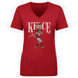 Travis Kelce Women's V-Neck T-Shirt | 500 LEVEL