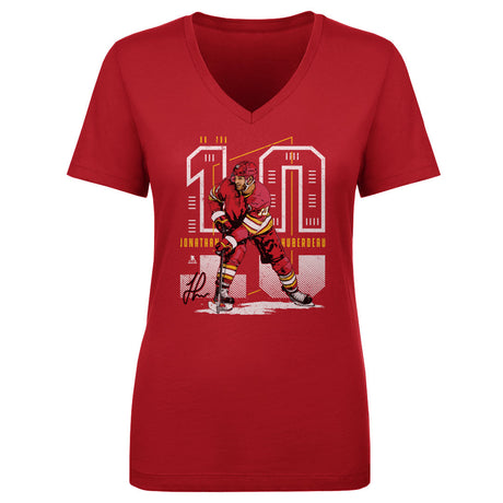 Jonathan Huberdeau Women's V-Neck T-Shirt | 500 LEVEL