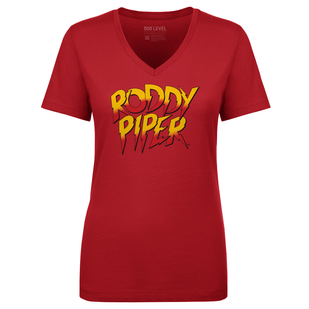Roddy Piper Women's V-Neck T-Shirt | 500 LEVEL