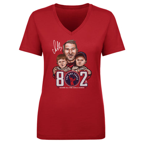 Alex Ovechkin Women's V-Neck T-Shirt | 500 LEVEL
