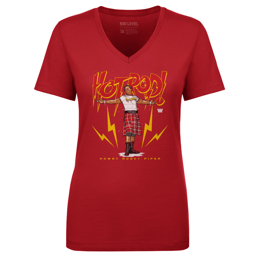 Roddy Piper Women's V-Neck T-Shirt | 500 LEVEL
