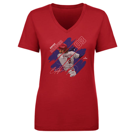 Bryce Harper Women's V-Neck T-Shirt | 500 LEVEL