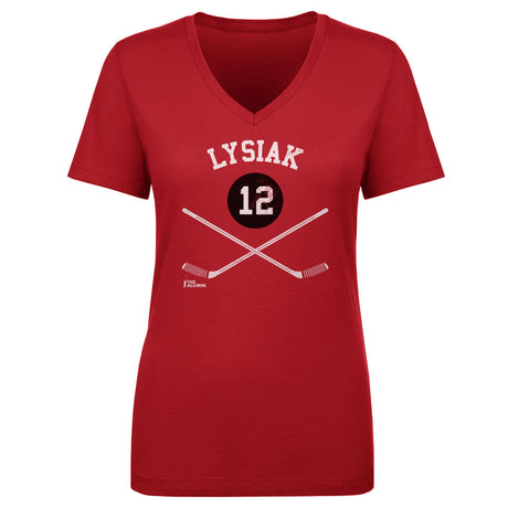 Tom Lysiak Women's V-Neck T-Shirt | 500 LEVEL
