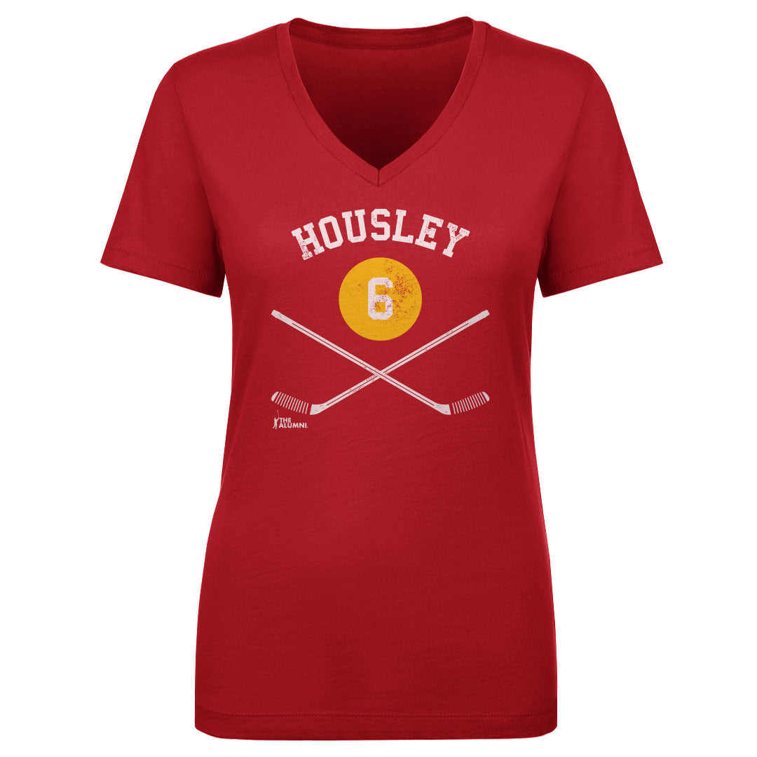 Phil Housley Women&#39;s V-Neck T-Shirt | 500 LEVEL