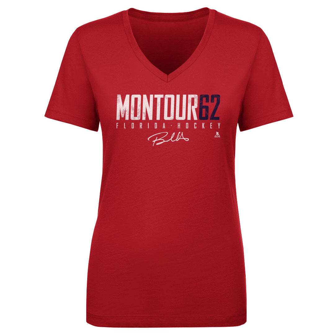 Brandon Montour Women&#39;s V-Neck T-Shirt | 500 LEVEL