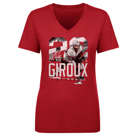 Claude Giroux Women's V-Neck T-Shirt | 500 LEVEL