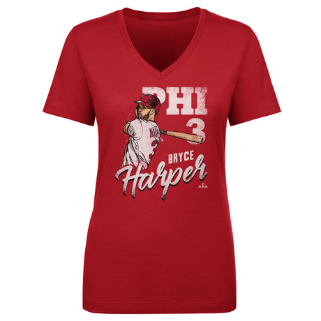 Bryce Harper Women's V-Neck T-Shirt | 500 LEVEL