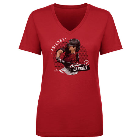 Corbin Carroll Women's V-Neck T-Shirt | 500 LEVEL