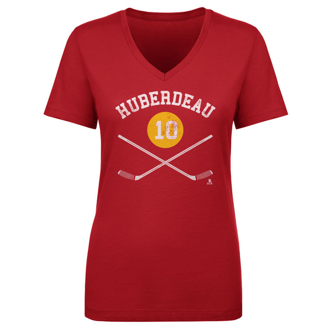 Jonathan Huberdeau Women's V-Neck T-Shirt | 500 LEVEL