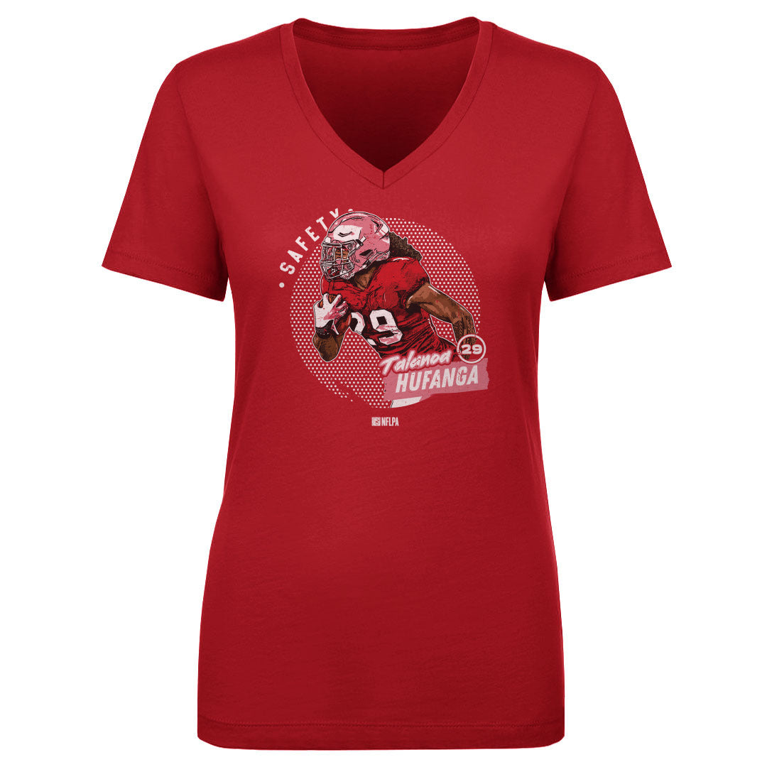 Talanoa Hufanga Women&#39;s V-Neck T-Shirt | 500 LEVEL