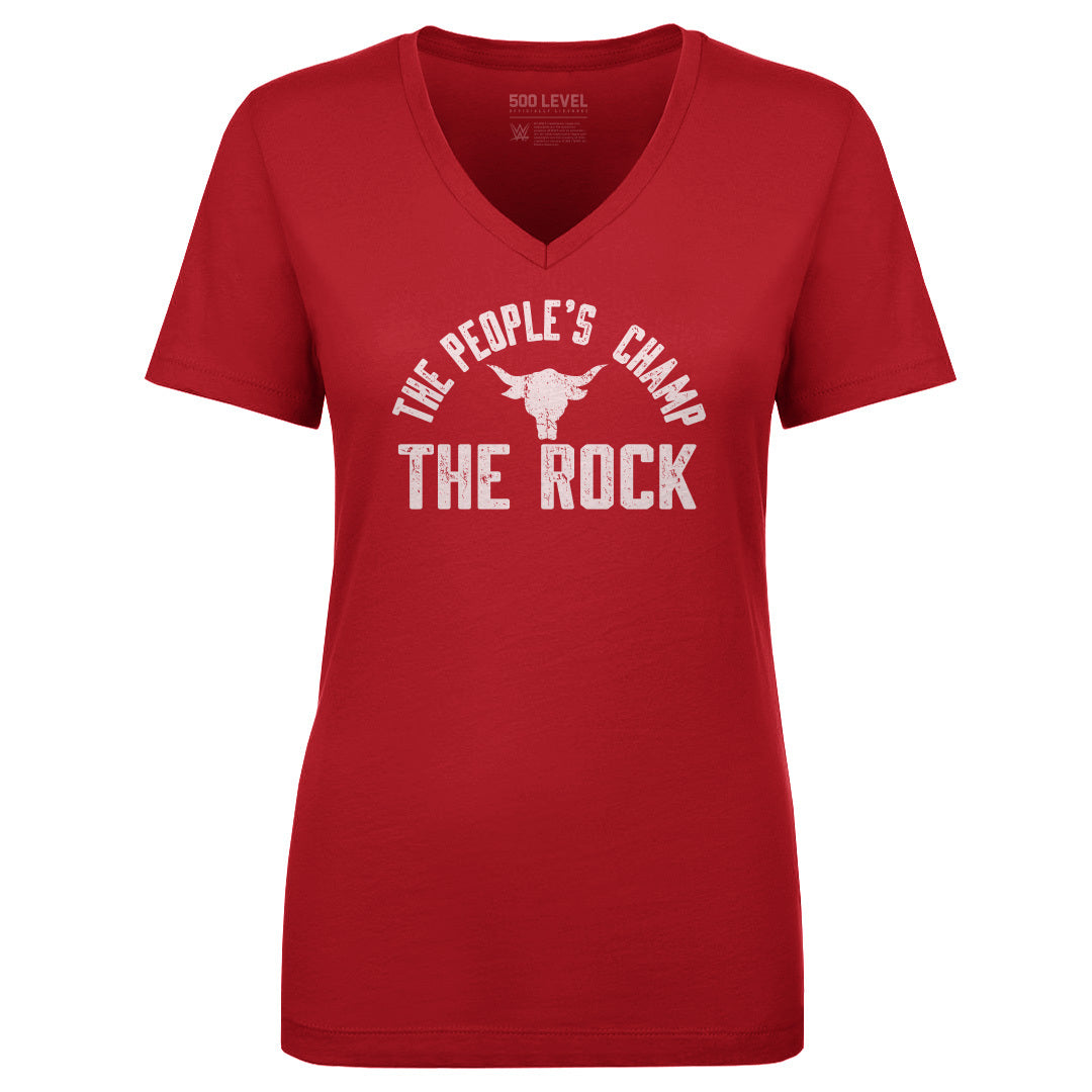 The Rock Women's V-Neck T-Shirt | 500 LEVEL