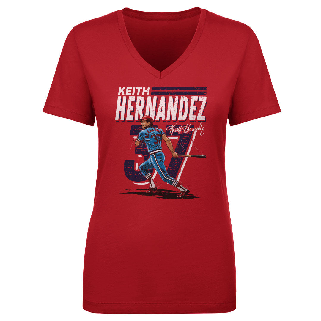 Keith Hernandez Women's V-Neck T-Shirt | 500 LEVEL