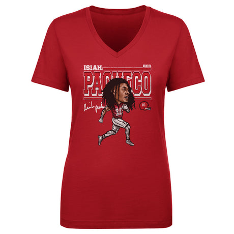 Isiah Pacheco Women's V-Neck T-Shirt | 500 LEVEL