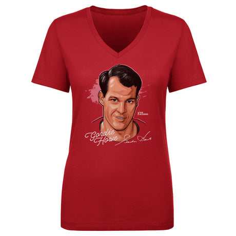 Gordie Howe Women's V-Neck T-Shirt | 500 LEVEL