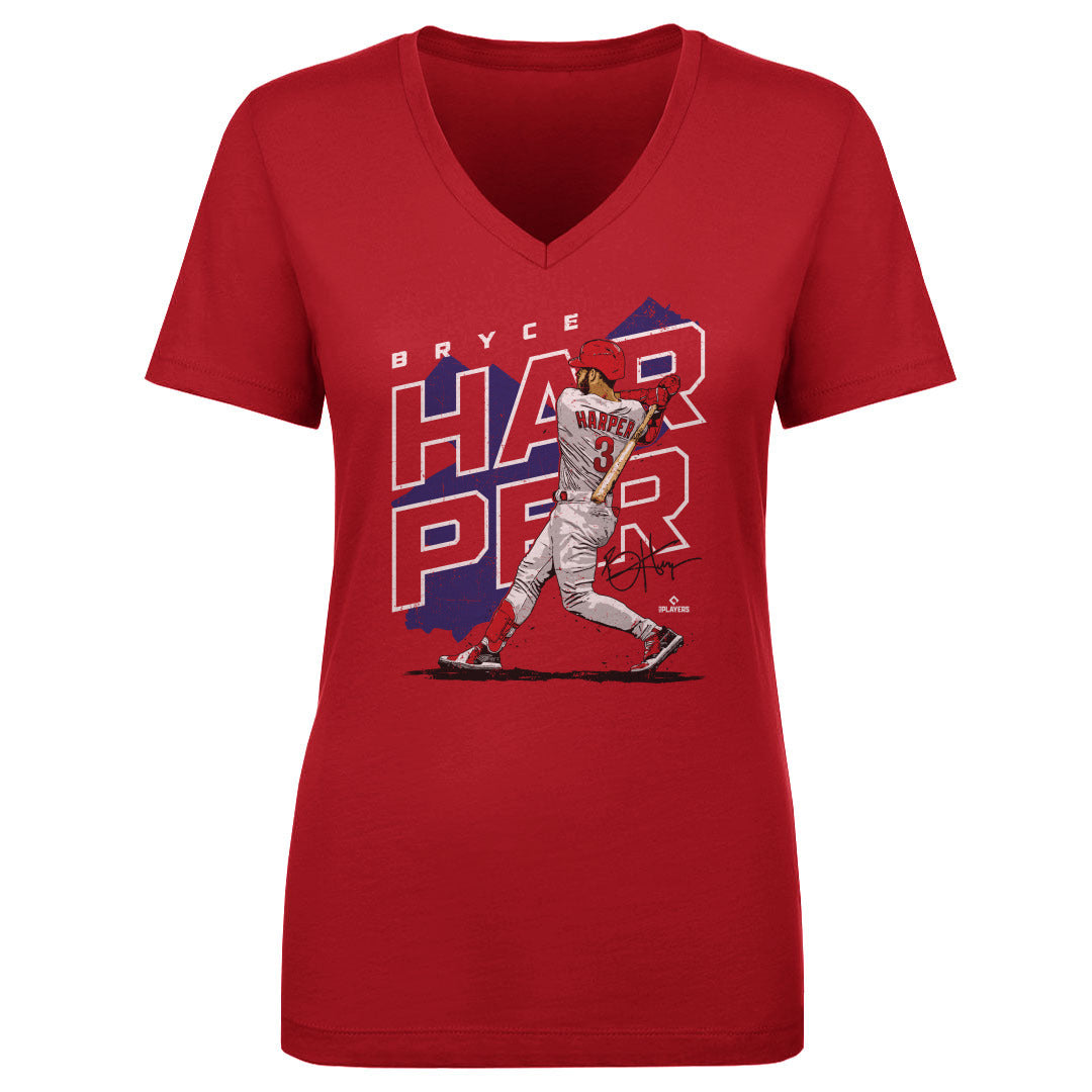 Bryce Harper Women's V-Neck T-Shirt | 500 LEVEL