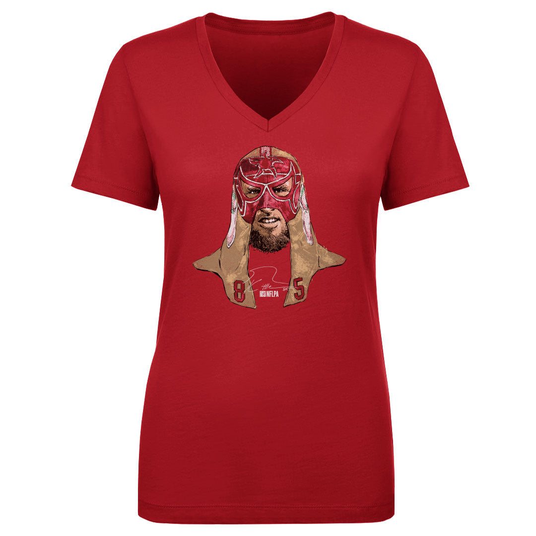 George Kittle Women's V-Neck T-Shirt | 500 LEVEL