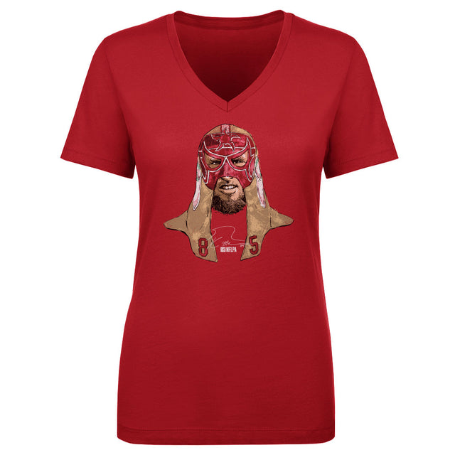 George Kittle Women's V-Neck T-Shirt | 500 LEVEL