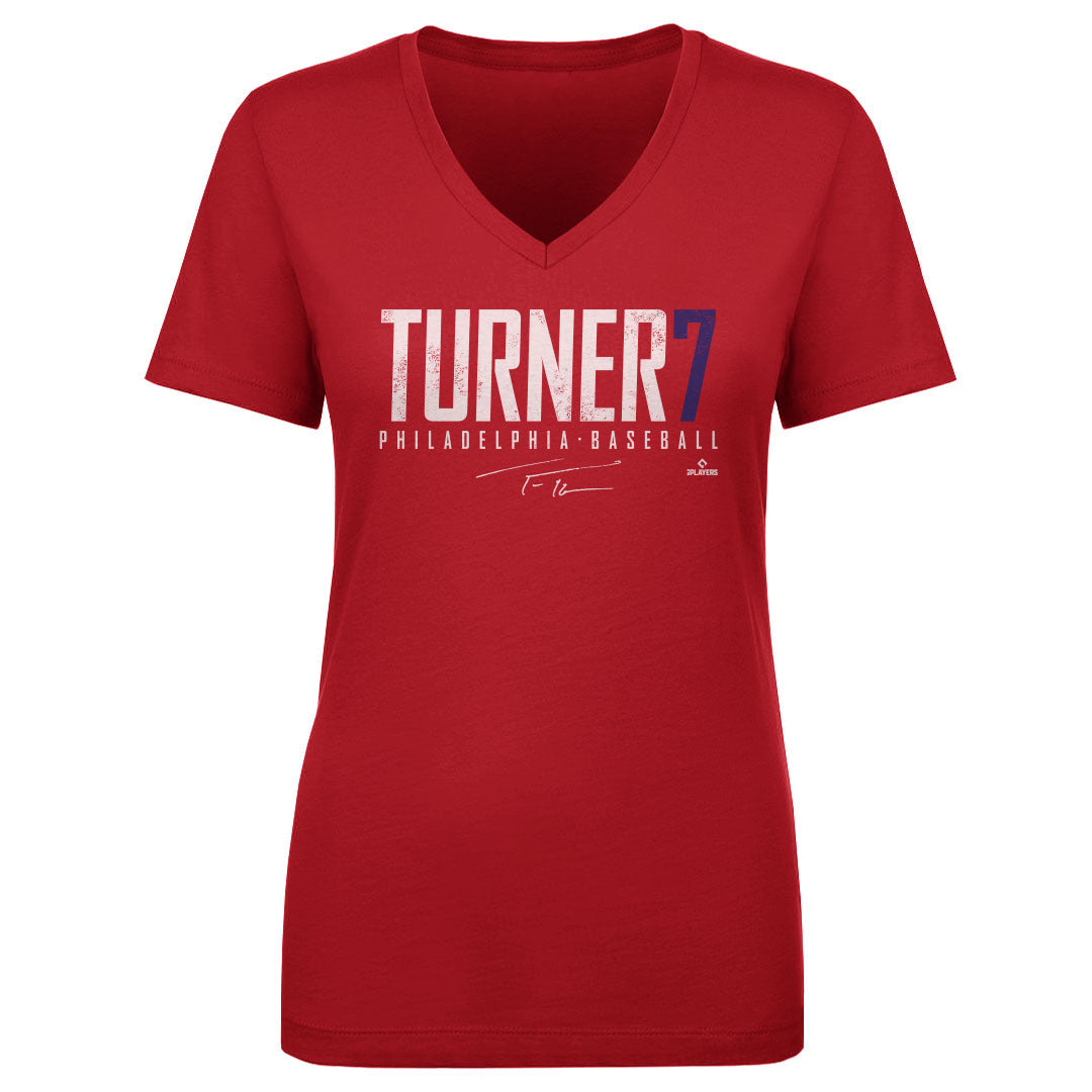 Trea Turner Women's V-Neck T-Shirt | 500 LEVEL