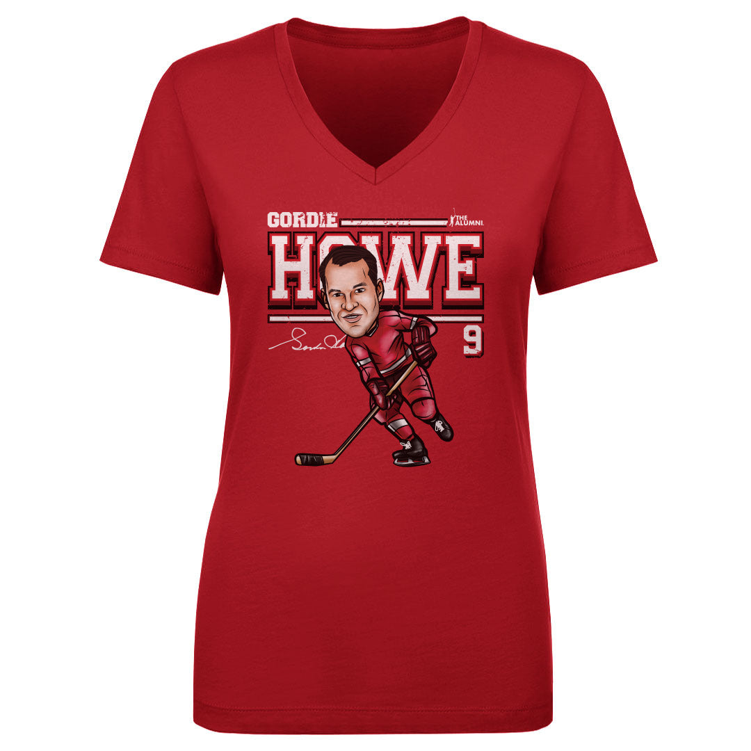Gordie Howe Women's V-Neck T-Shirt | 500 LEVEL
